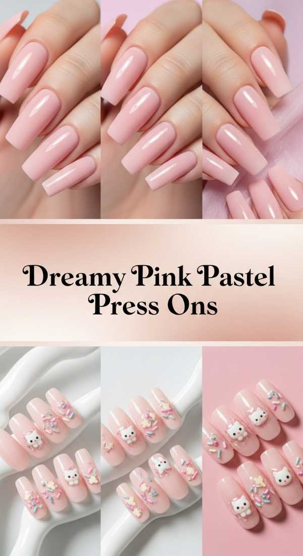 Dreamy Pink Pastel Press Ons 69e4e49694c12