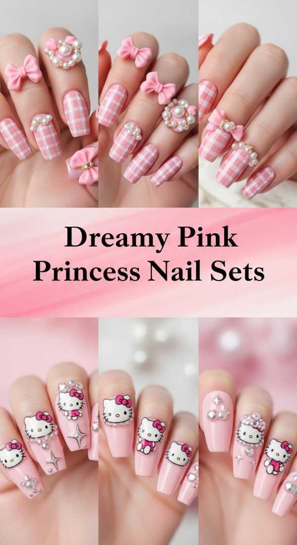 Dreamy Pink Princess Nail Sets 69e4e4a8a589c