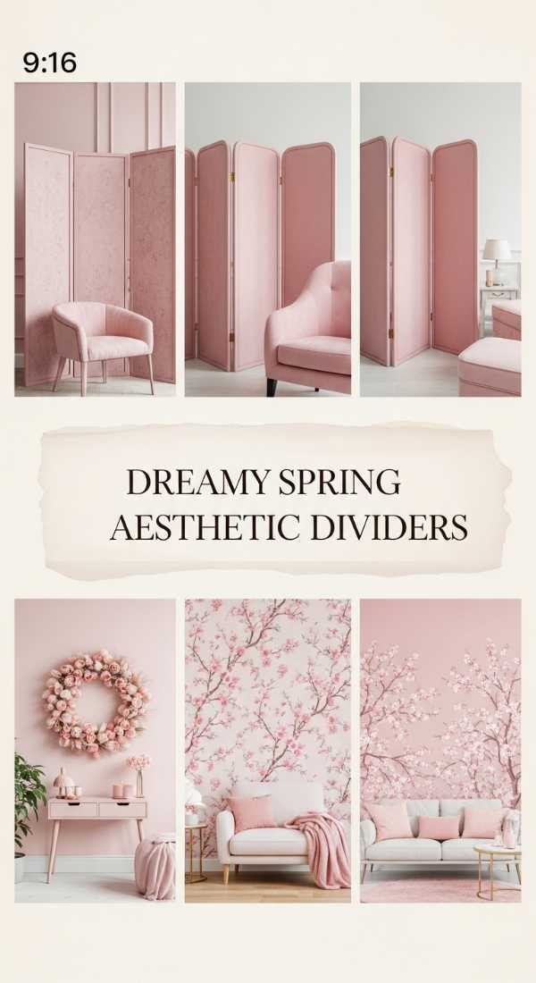 Dreamy Pink Spring Aesthetic Dividers 69df43d100c98