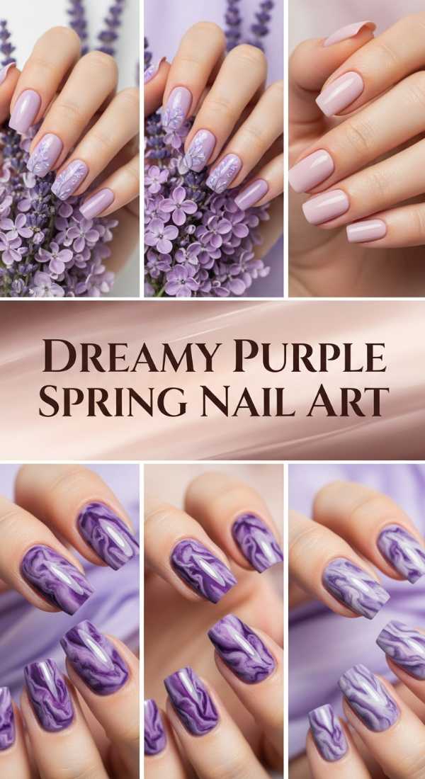 Dreamy Purple Spring Nail Art 69f24a85c28ab