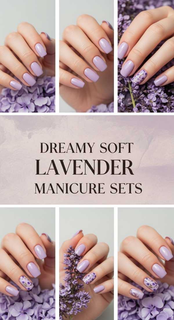 Dreamy Soft Lavender Manicure Sets
