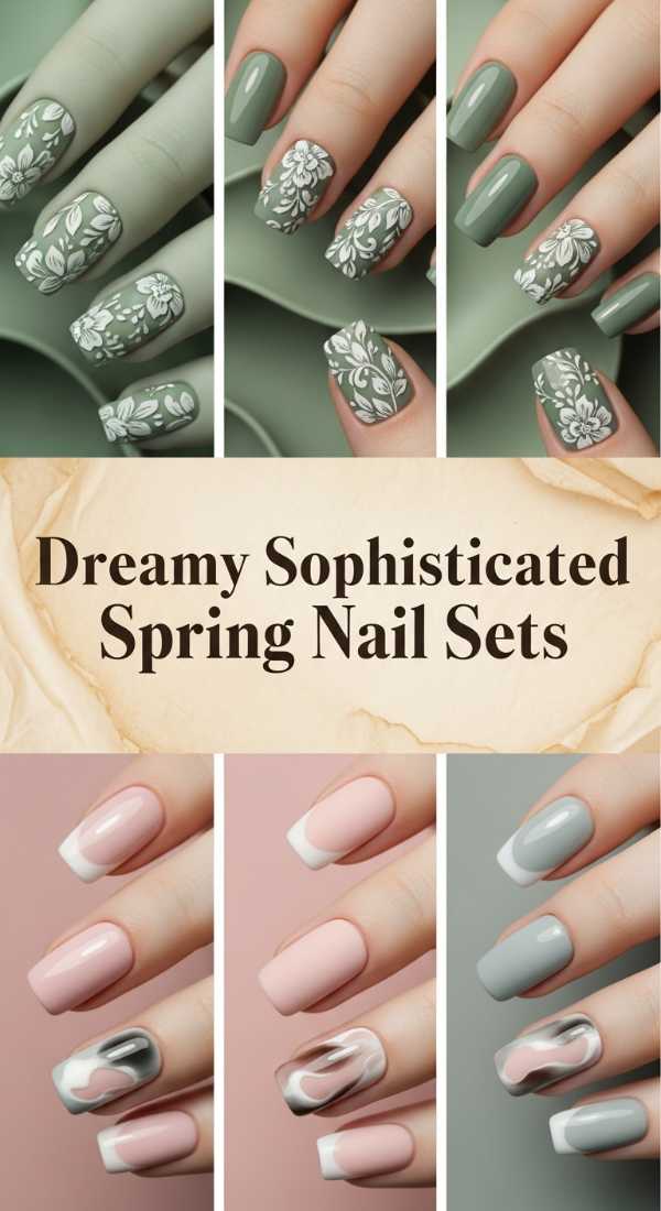 Dreamy Sophisticated Spring Nail Sets 69df3aba6360a
