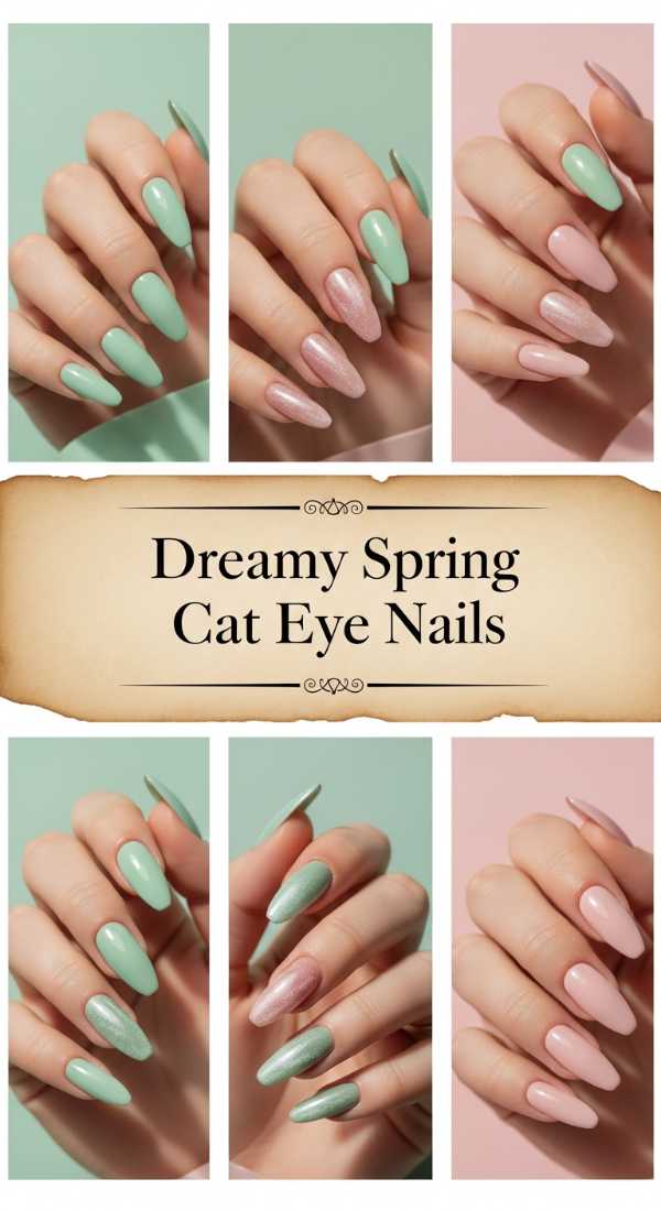 Dreamy Spring Cat Eye Nails