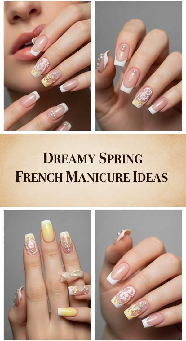 Dreamy Spring French Manicure Ideas 69e5f3ee48e4e