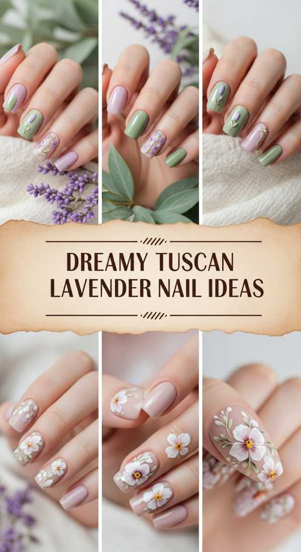 Dreamy Tuscan Lavender Nail Ideas 69ecf883111be