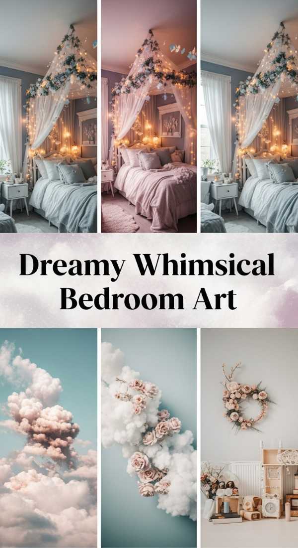 Dreamy Whimsical Bedroom Art 69ea60b7d901b