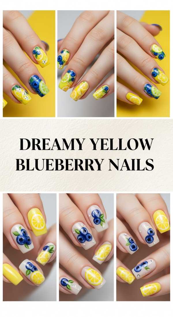 Dreamy Yellow Blueberry Nails 69e4e4a6a4f0d