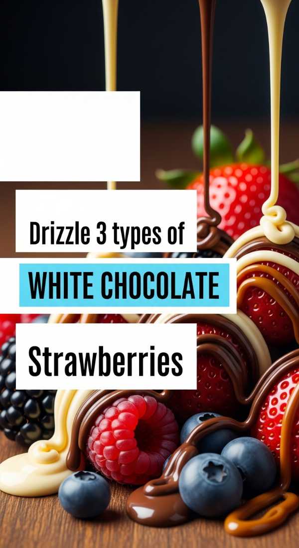 Drizzle 3 Types Of White Chocolate Strawberries 69e70c055b21a