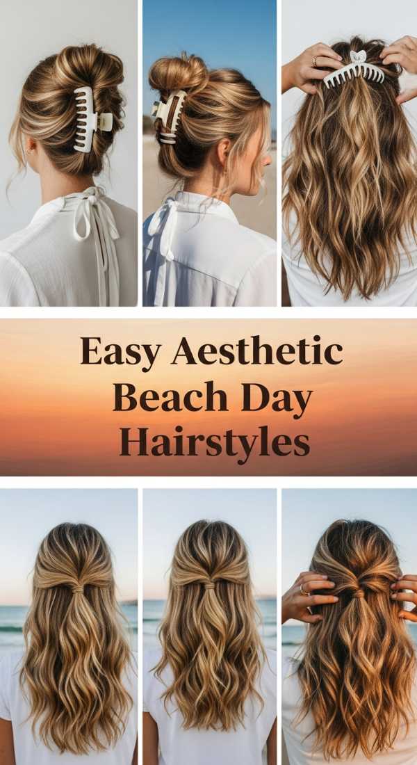 Easy Aesthetic Beach Day Hairstyles 69ee52f64dc8f