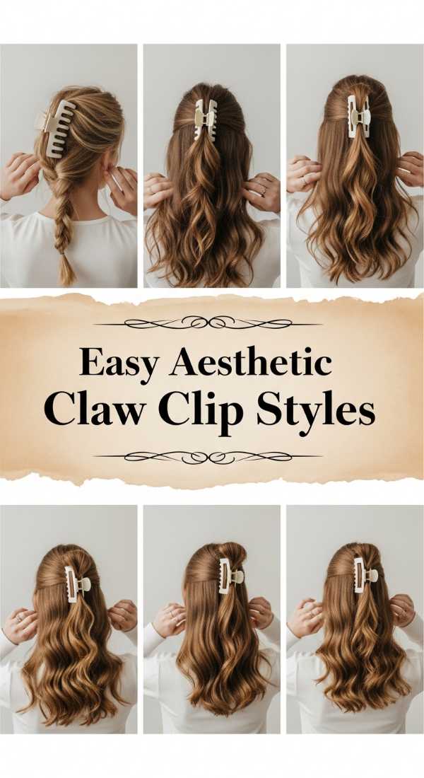 Easy Aesthetic Claw Clip Styles 69e742d234641