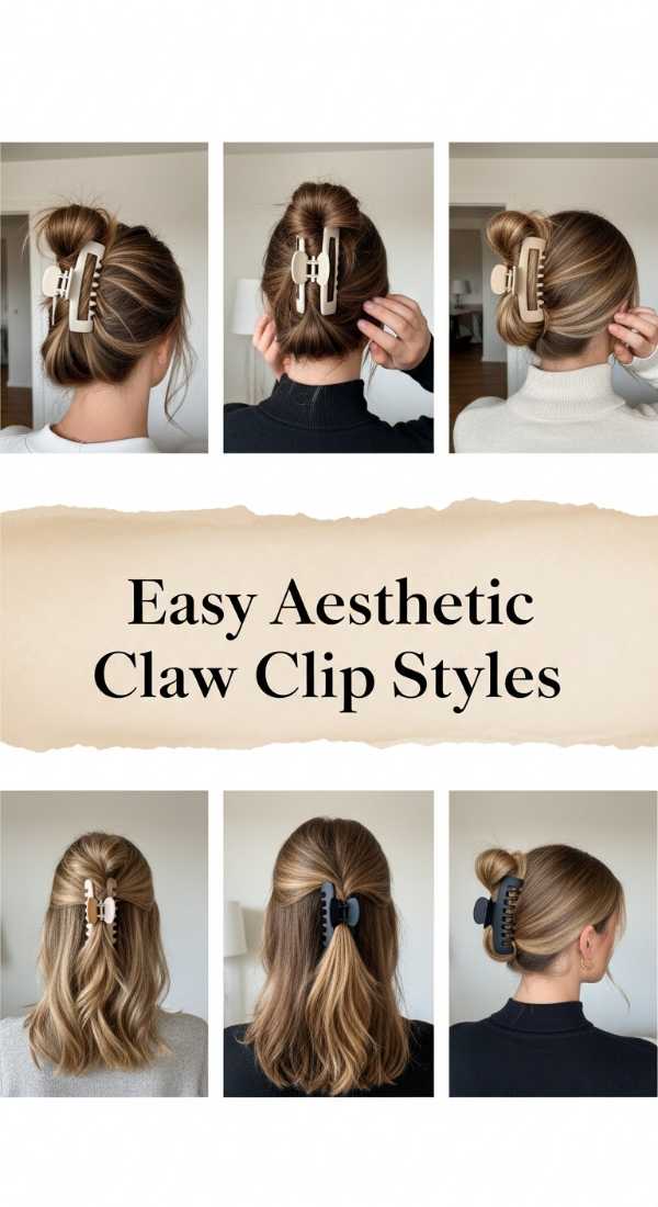 Easy Aesthetic Claw Clip Styles 69e9cd07bddf2