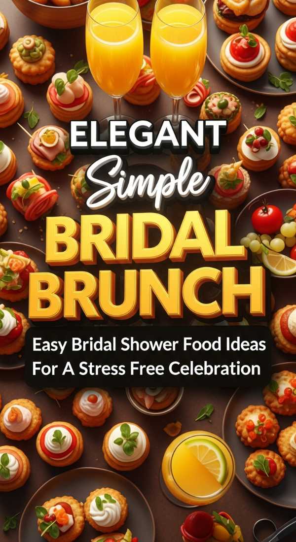 Easy Bridal Shower Food Ideas