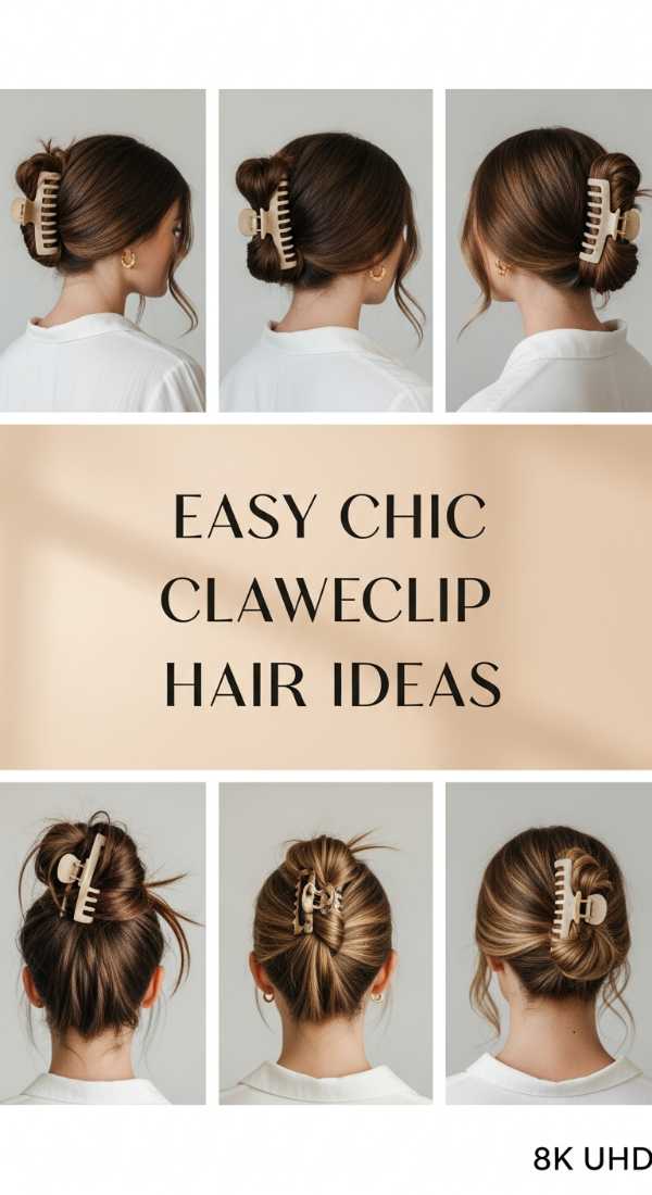 Easy Chic Clawclip Hair Ideas 69ecef7e32f51