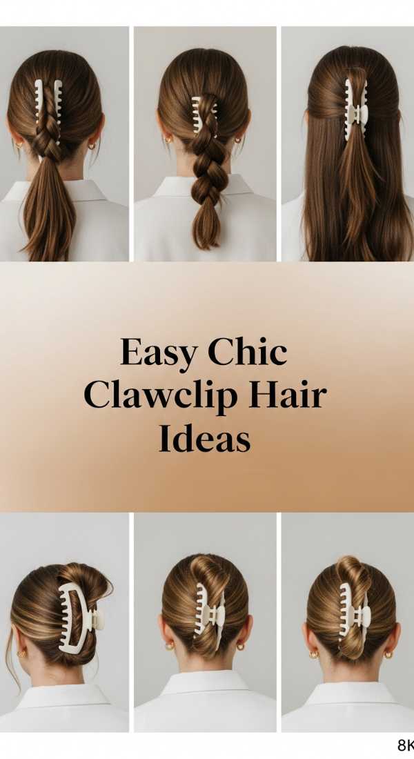 Easy Chic Clawclip Hair Ideas 69ecef9d528ce