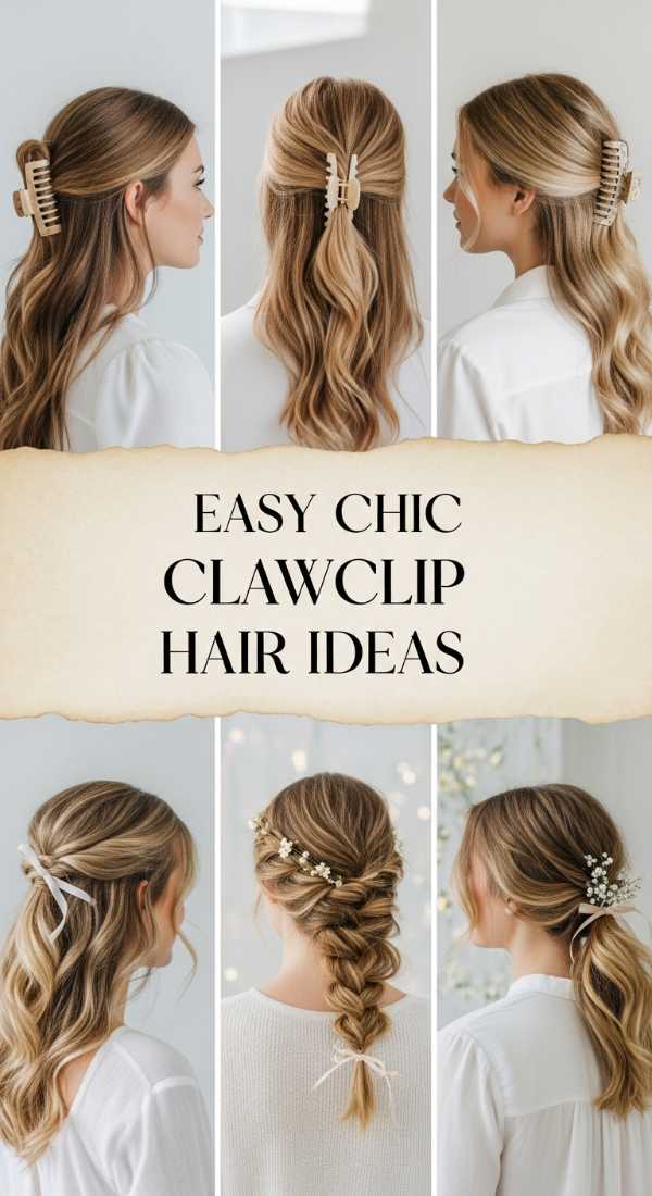 Easy Chic Clawclip Hair Ideas 69ee51ca002b9