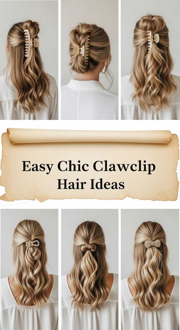 Easy Chic Clawclip Hair Ideas 69ee52fd931c1