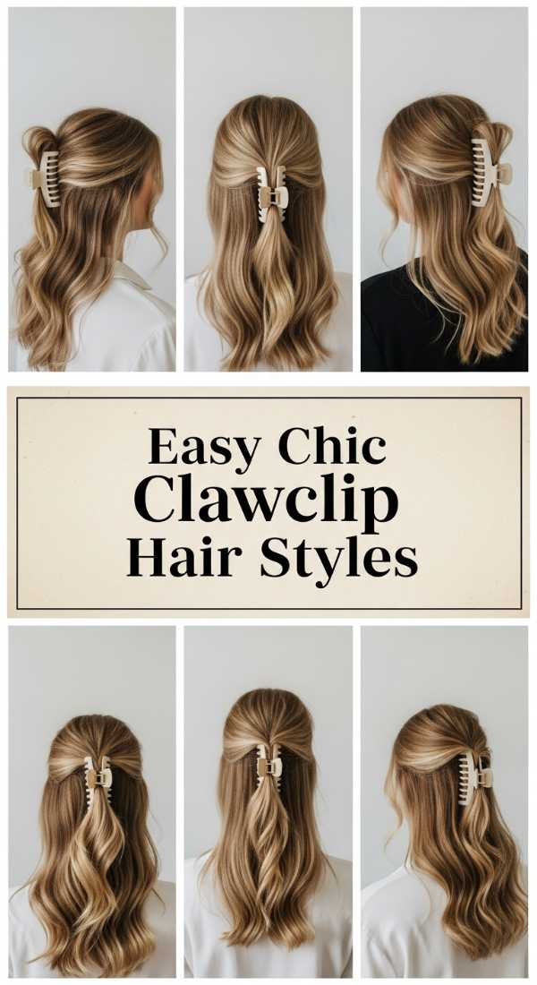 Easy Chic Clawclip Hair Styles 69ef4a3fb7734