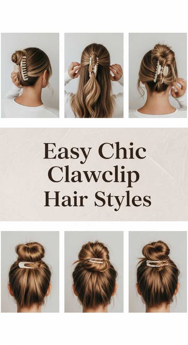Easy Chic Clawclip Hair Styles 69f262bfb64df