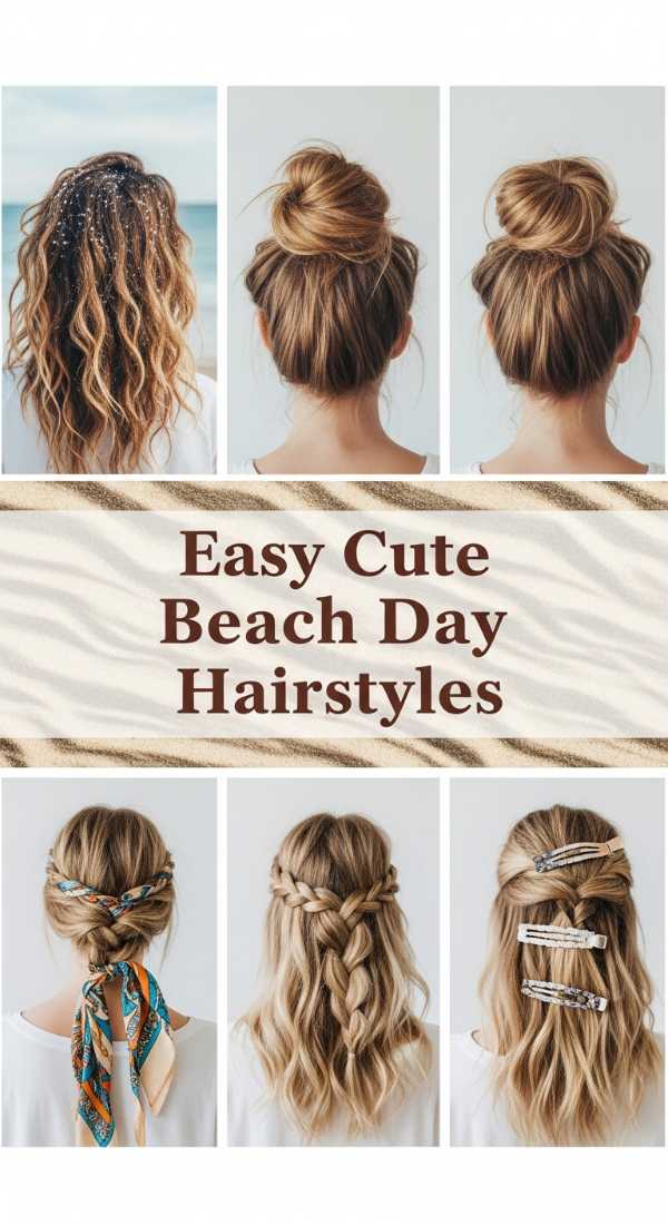 Easy Cute Beach Day Hairstyles 69f33da16a1dd