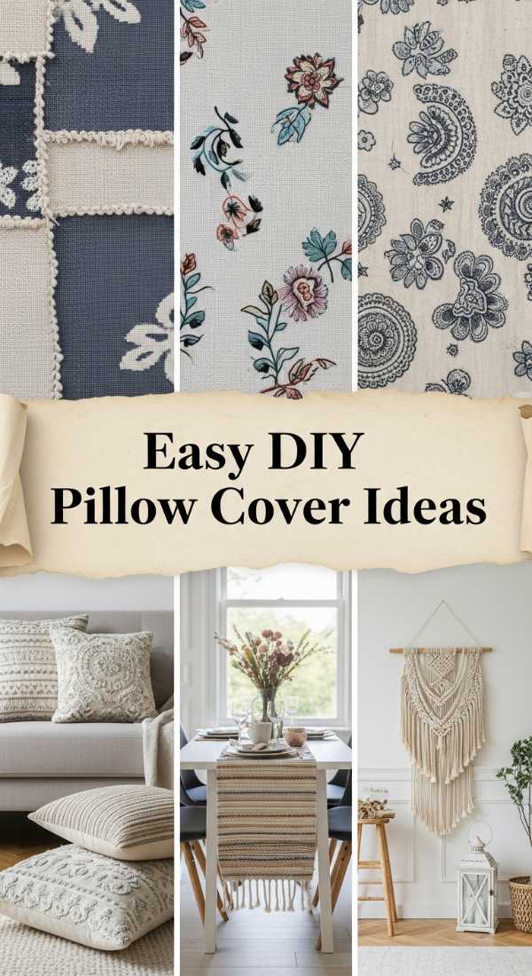 Easy Diy Pillow Cover Ideas 69ed034256aff