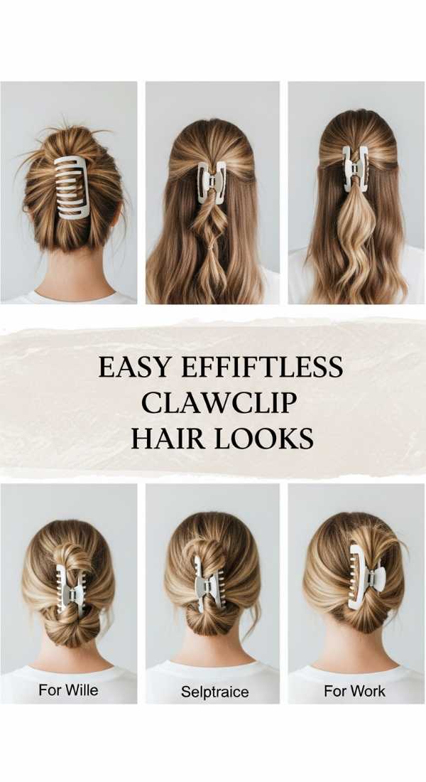 Easy Effortless Clawclip Hair Looks 69e4f68763639