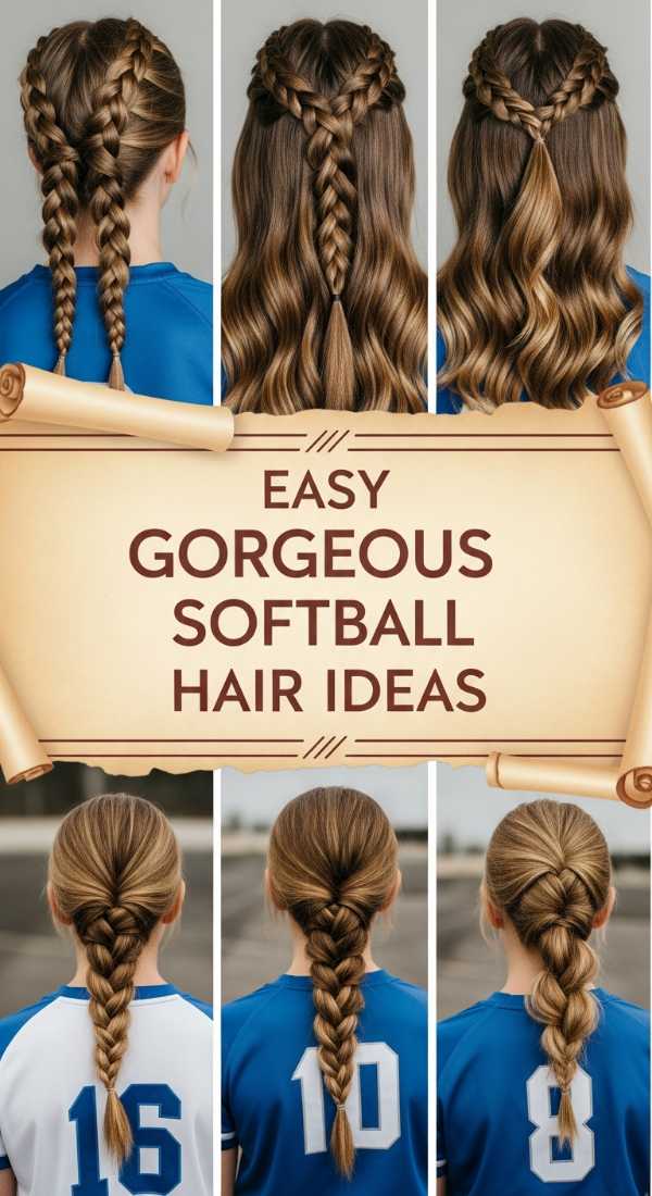 Easy Gorgeous Softball Hair Ideas 69e9d3f65315b
