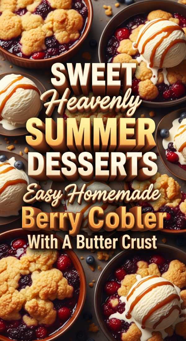 Easy Homemade Berry Cobbler With A Golden Butter Crust 69e7247dbfb2a