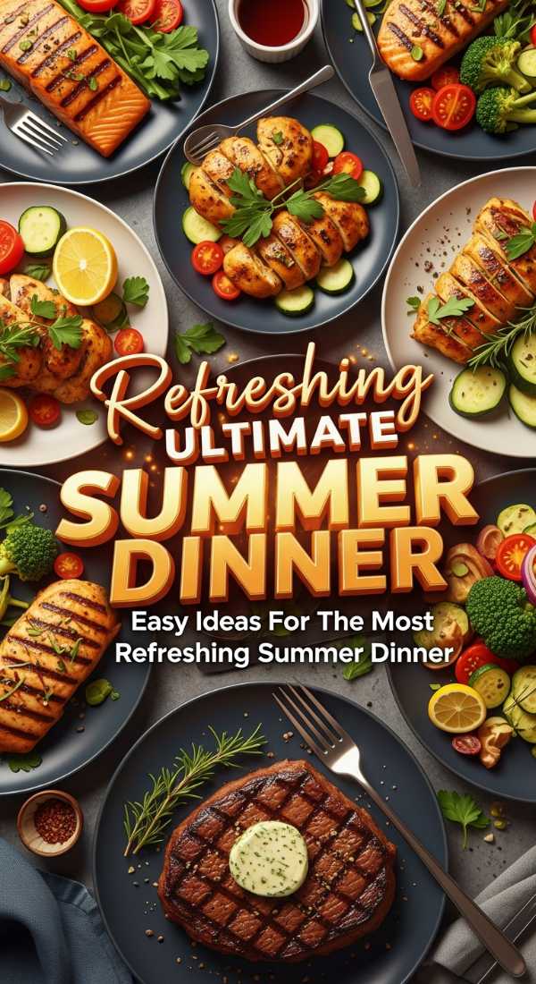 Easy Ideas For The Most Refreshing Summer Dinner 69ec8d5f146c7