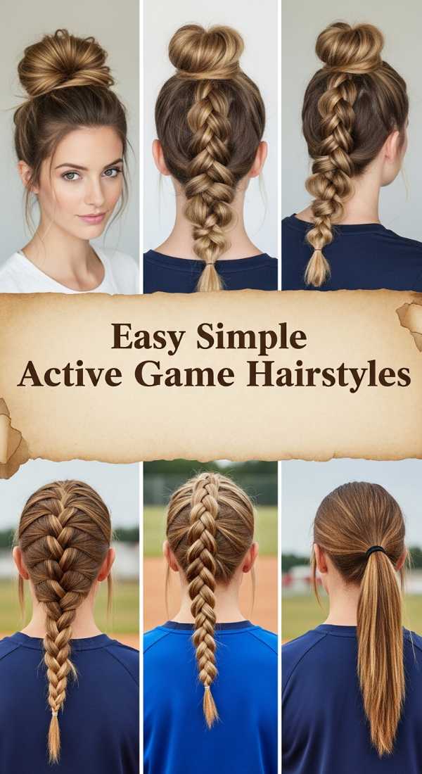 Easy Simple Active Game Hairstyles
