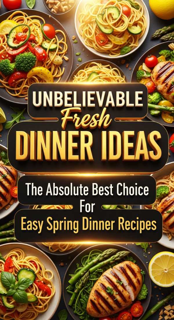 Easy Spring Dinner Recipe Ideas You Must Try 69edb5a7c5f59