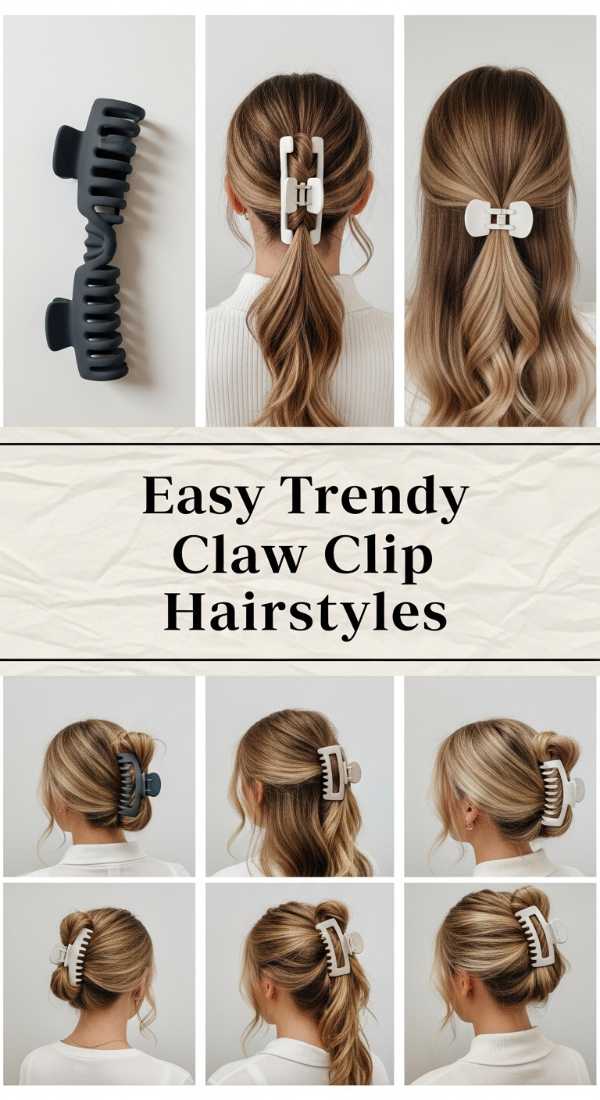 Easy Trendy Claw Clip Hairstyles 69f261eb5e49d