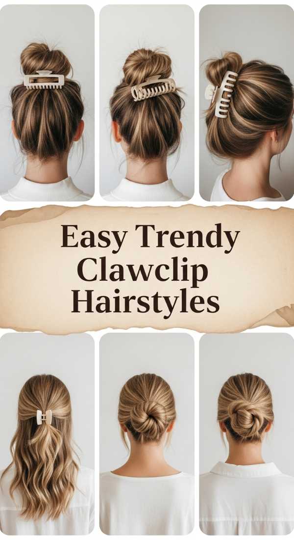 Easy Trendy Clawclip Hairstyles 69ecef96f0c07