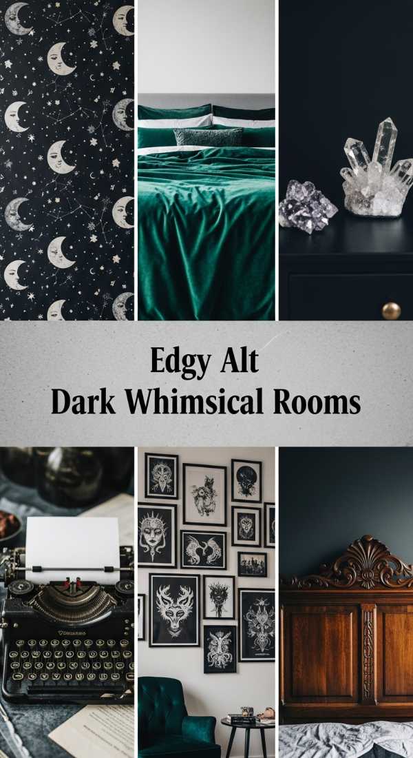 Edgy Alt Dark Whimsical Rooms 69e64b7575980