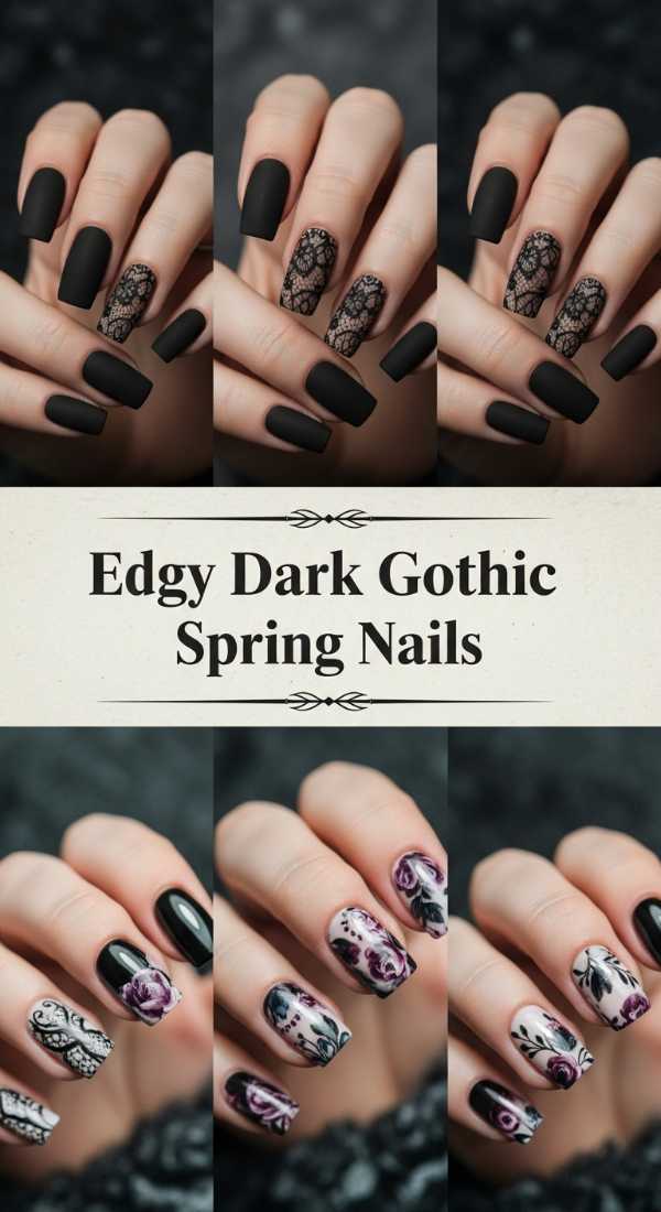 Edgy Dark Gothic Spring Nails 69f0cc34b4939