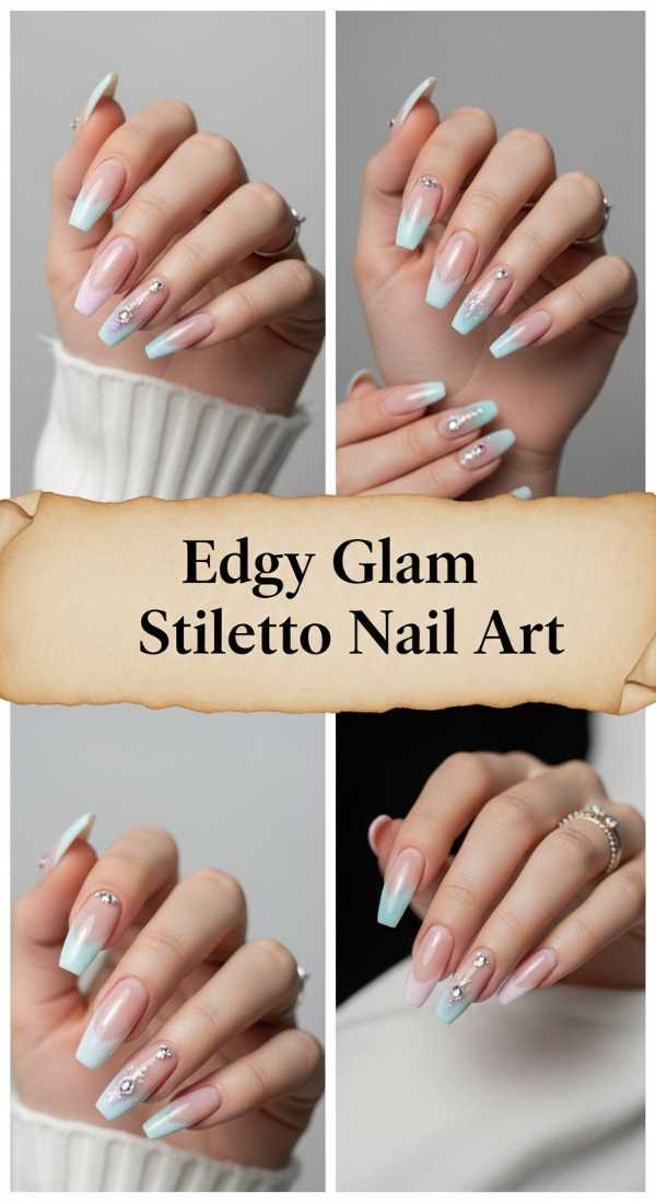 Edgy Glam Stiletto Nail Art 69e350ebe7aa1