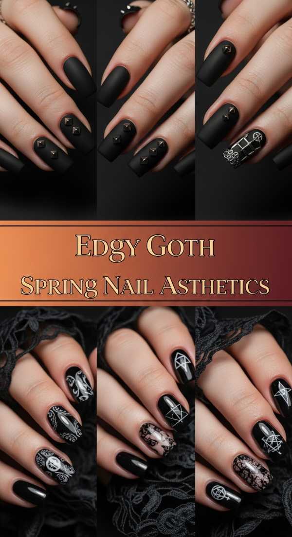 Edgy Goth Spring Nail Aesthetics 69e905bc42f3b