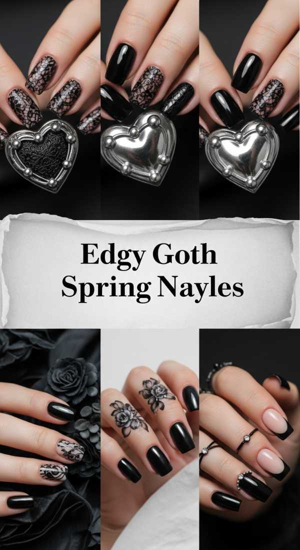 Edgy Goth Spring Nail Styles 69ef3c862d98c