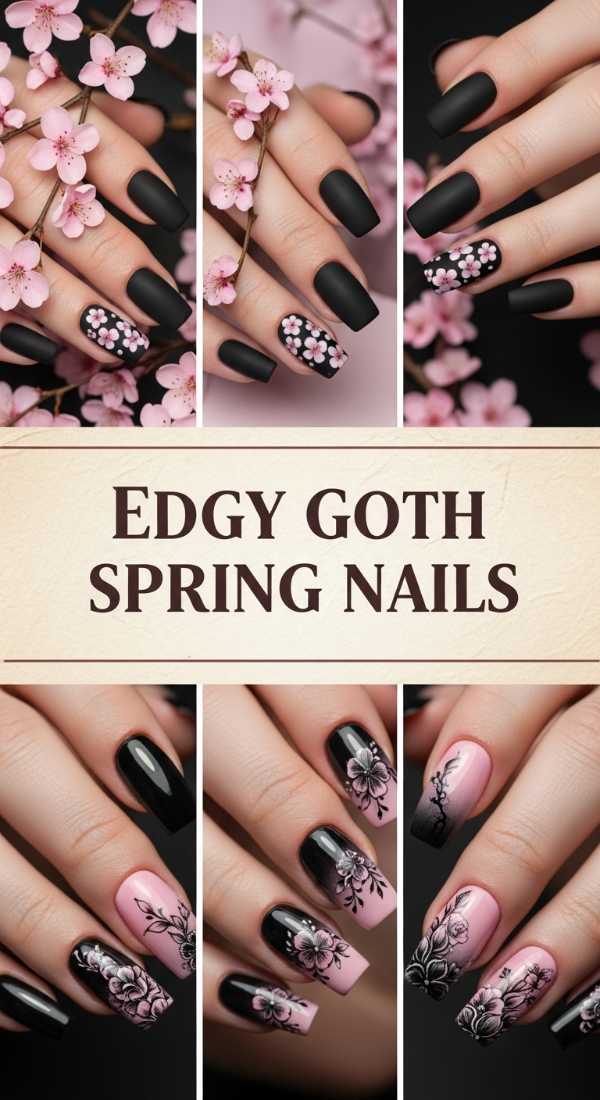 Edgy Goth Spring Nails 69e273081b7ca