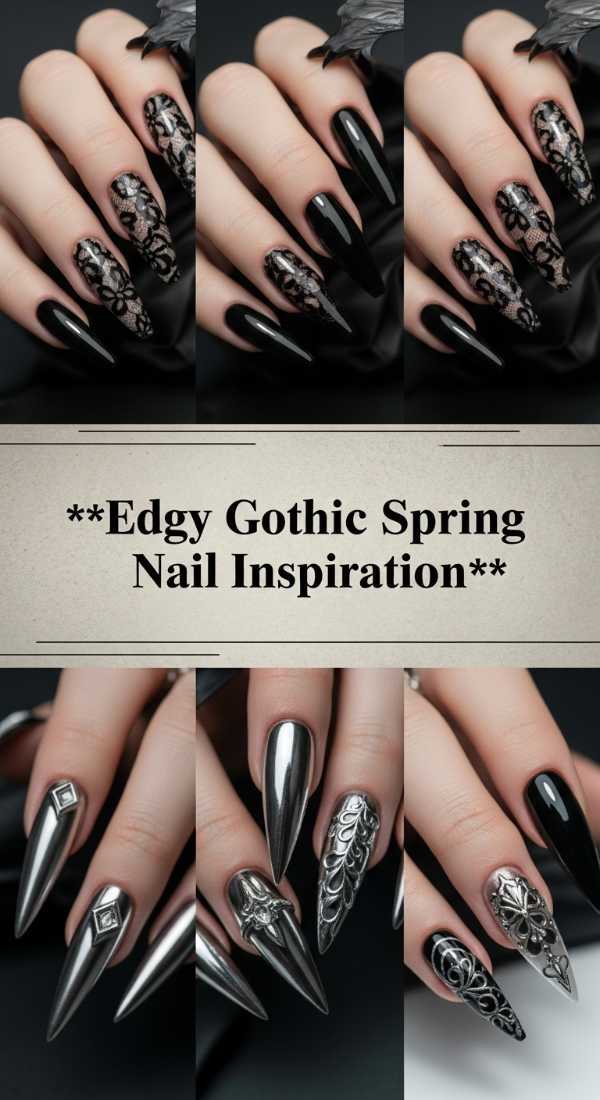 Edgy Gothic Spring Nail Inspiration 69f32b8190517