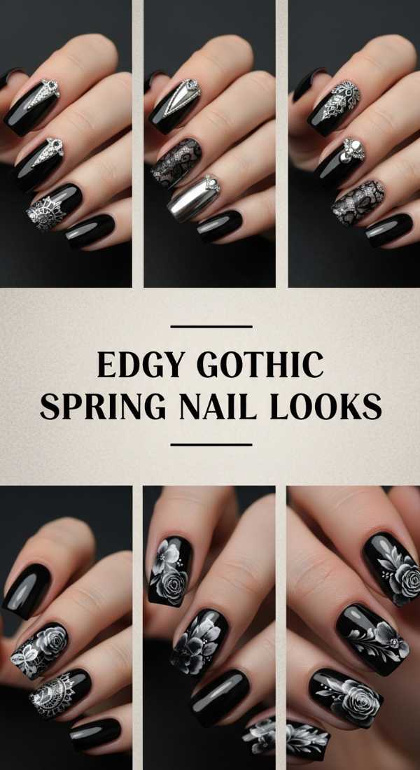 Edgy Gothic Spring Nail Looks 69ee4194d6c4b