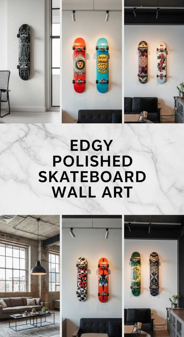 Edgy Polished Skateboard Wall Art 69f0e5d2b5410