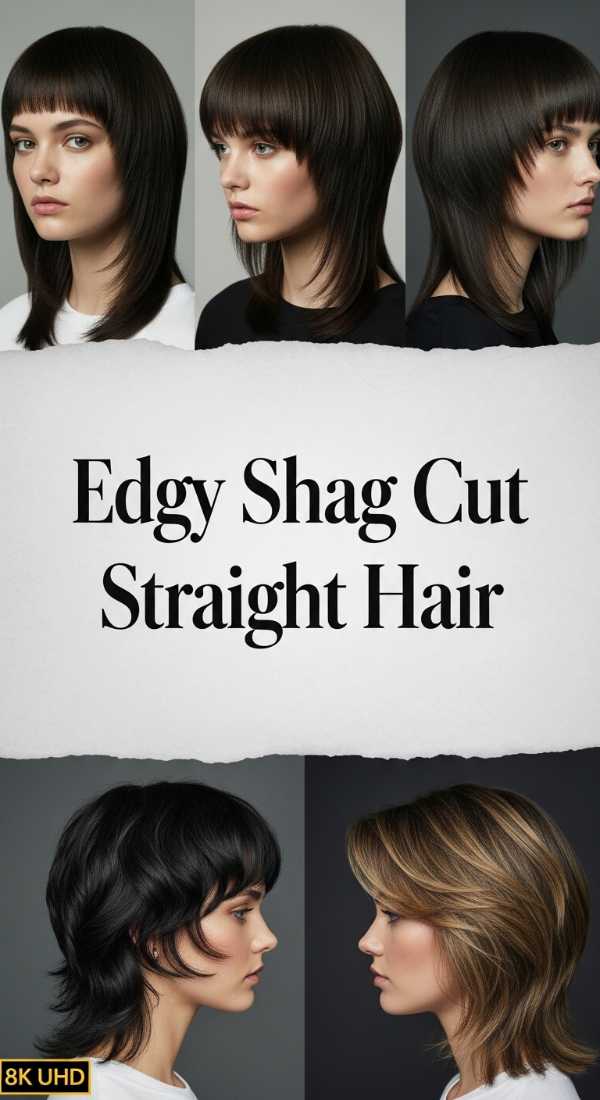 Edgy Shag Cut Straight Hair 69ef493d3bd06
