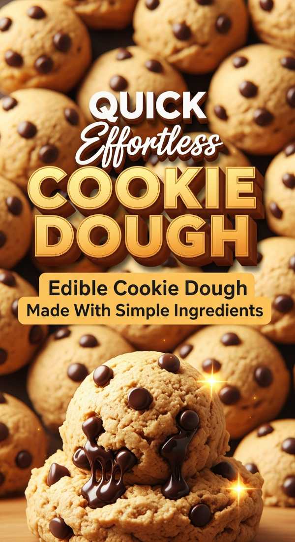 Edible Cookie Dough Made With Simple Pantry Ingredients Only 69eb0f33402f0