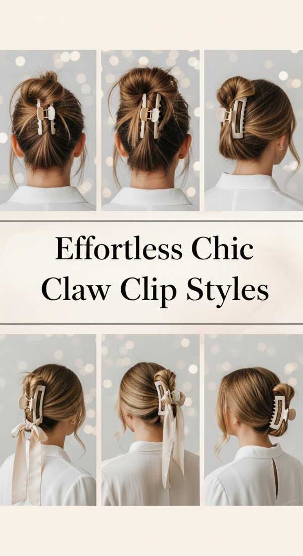 Effortless Chic Claw Clip Styles 69e5e112ec665