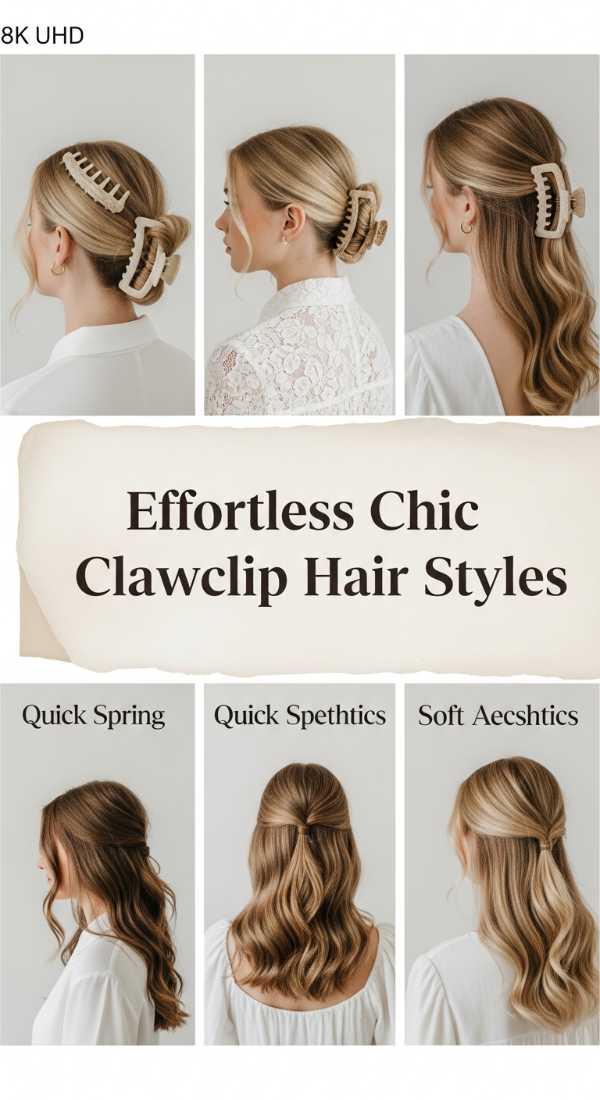 Effortless Chic Clawclip Hair Styles 69ef4a2456496