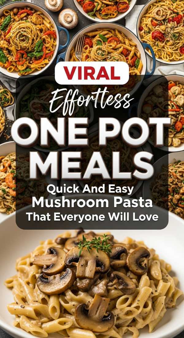 Effortless One Pot Mushroom Pasta 69e4a6f51b693