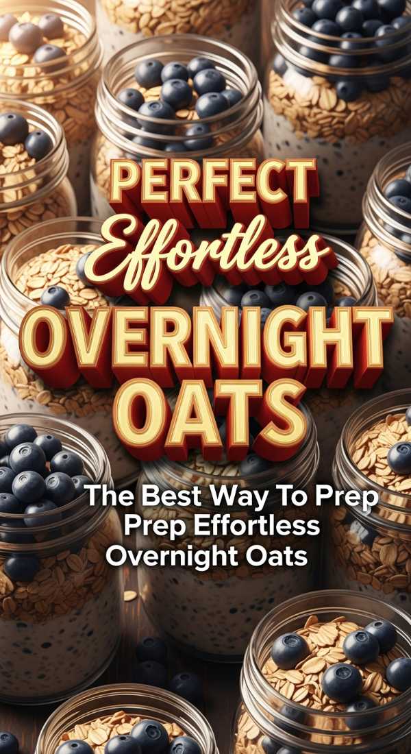 Effortless Overnight Oats Meal Prep
