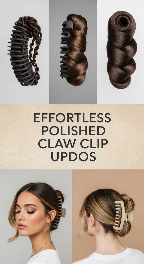 Effortless Polished Claw Clip Updos 69f261e4ed4b0