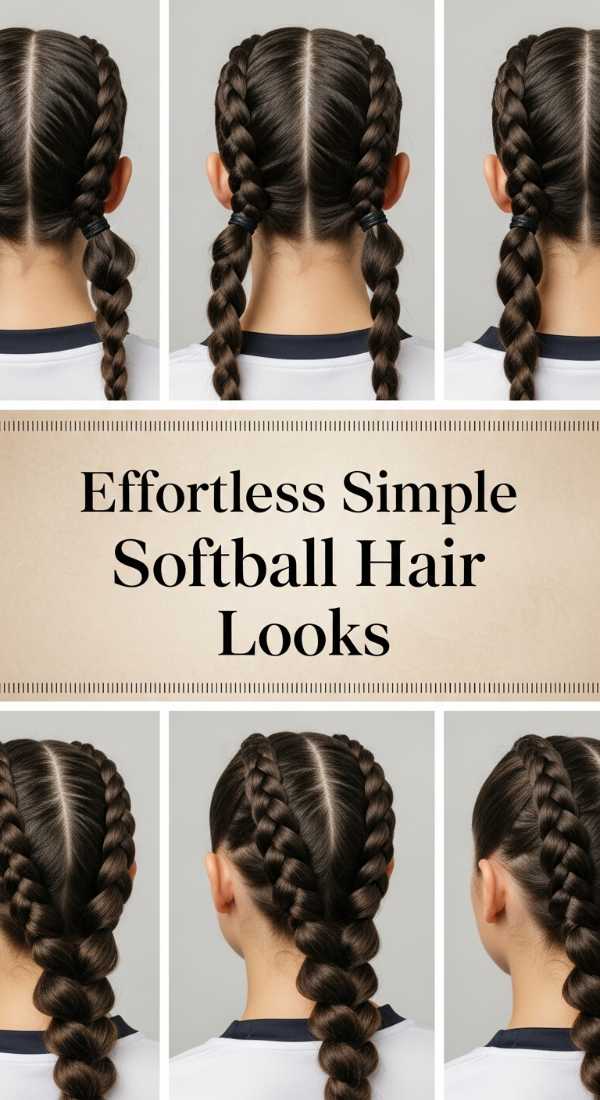 Effortless Simple Softball Hair Looks 69f33c9d8f8f4