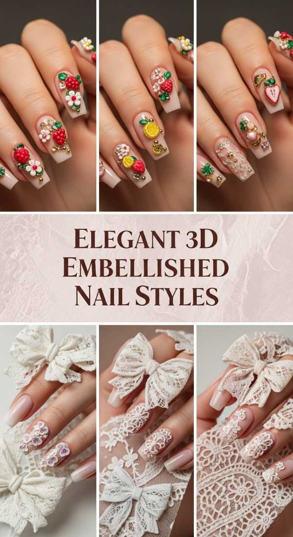 Elegant 3d Embellished Nail Styles 69eb7260dec87
